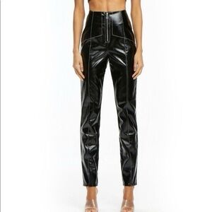 I AM GIA - Faux Leather Front Zipper Pant